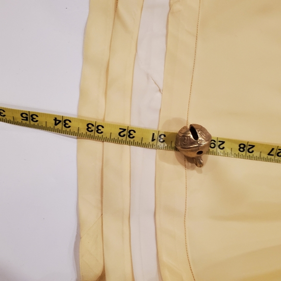 VINTAGE 40s 50s taffeta skirt buttercup yellow - Picture 8 of 12